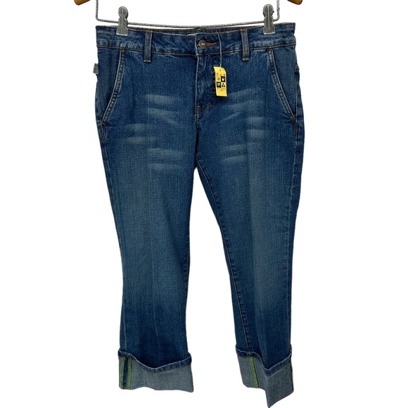 Max Studio Denim - MAX STUDIO Capris Jeans Size 4 Cuffed 4 Pockets cropped New